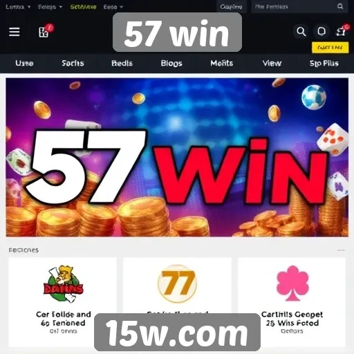 Recursos exclusivos do site 57 win